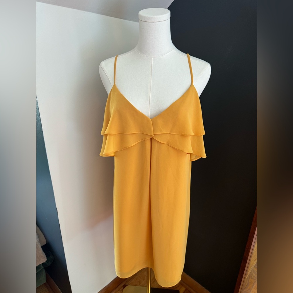 BCBGeneration yellow gold slip dress 🌻